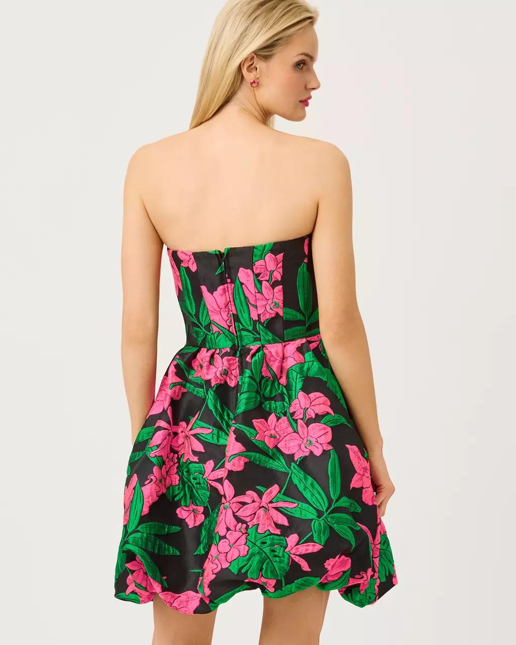 Bowman Jacquard Dress - Noir