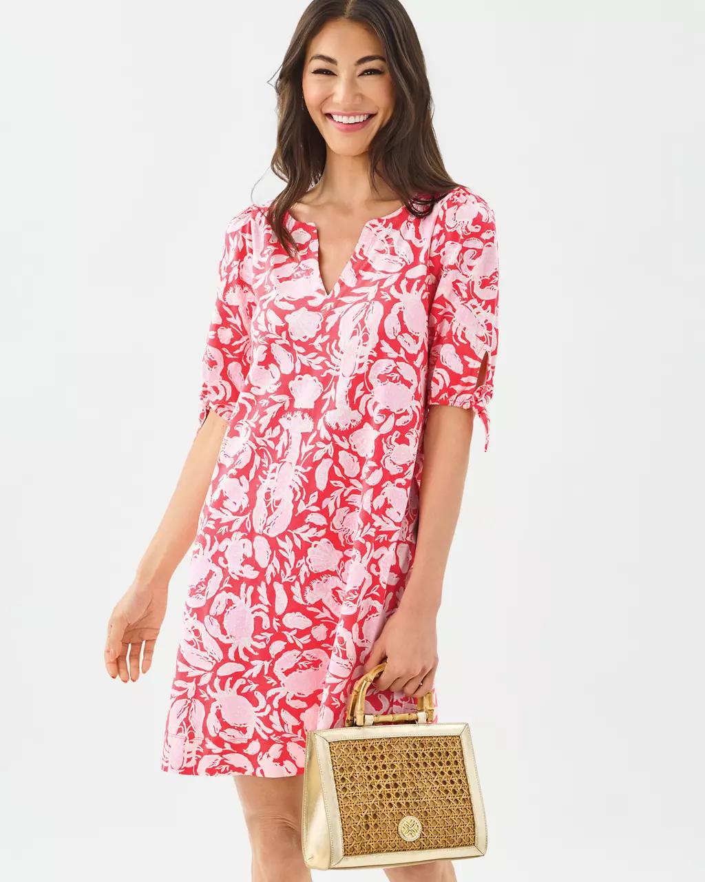 Easley T-Shirt Dress - Cane Coral