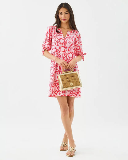 Easley T-Shirt Dress - Cane Coral