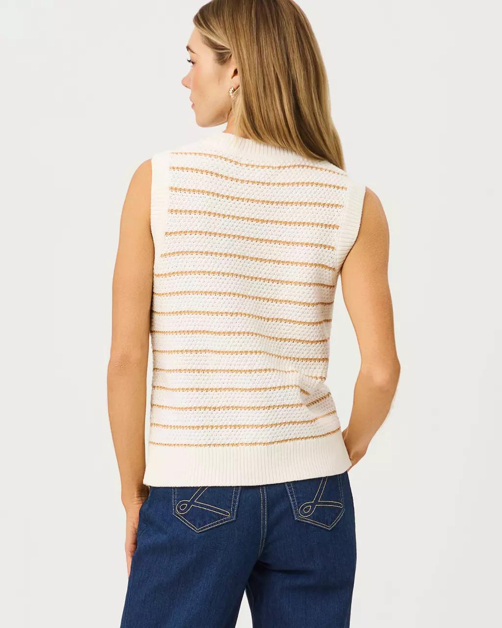 Shayna Sweater Vest - Coconut
