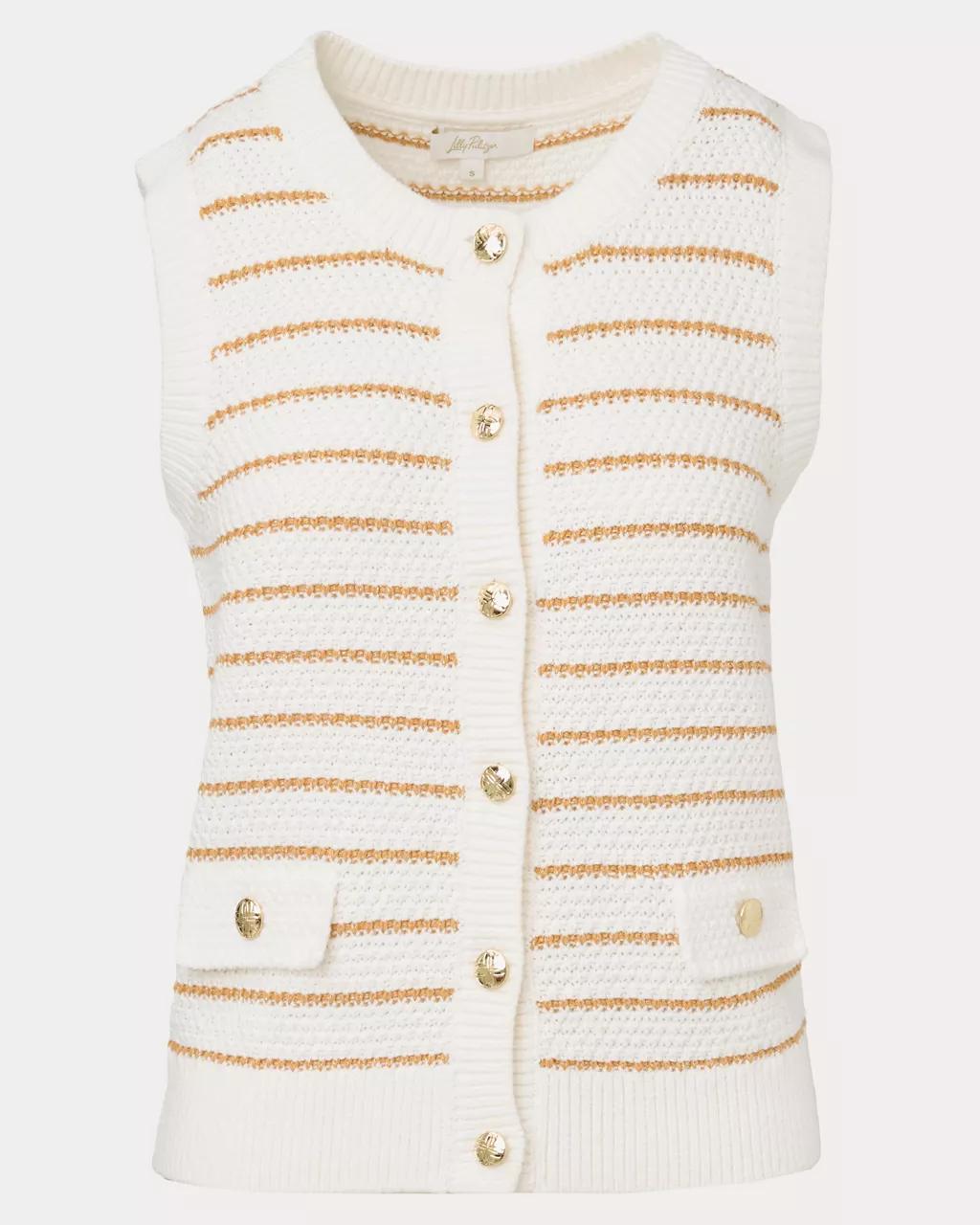 Shayna Sweater Vest - Coconut