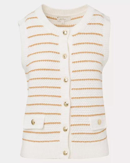 Shayna Sweater Vest - Coconut