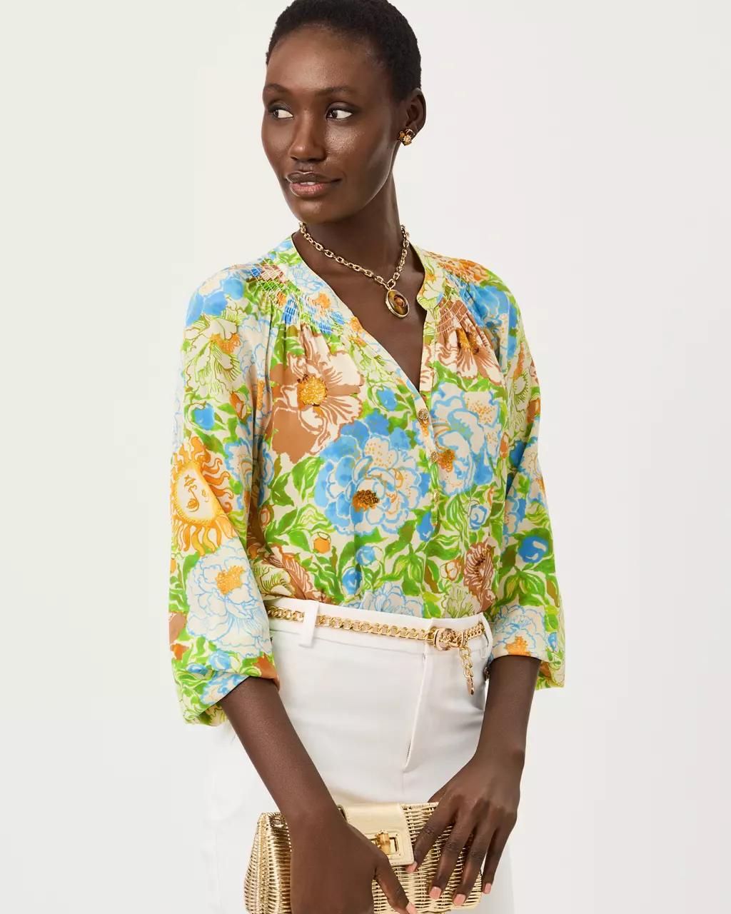 Elsa Silk Top - Rutabaga