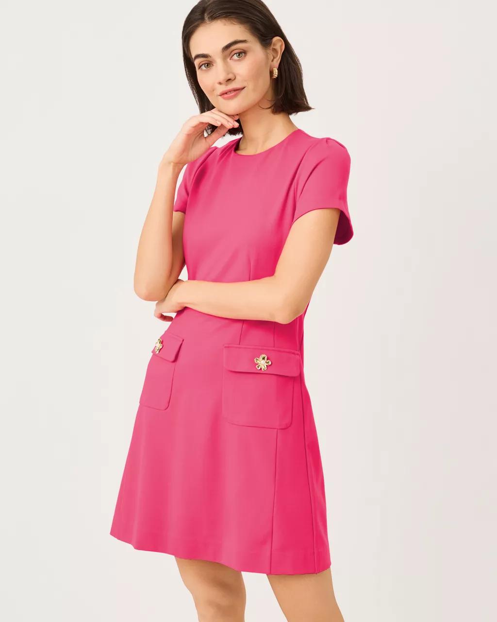 Fallon Dress - Pink Aster