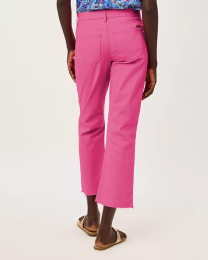 28" Lindessa High Rise Crop Jean - Pink Aster