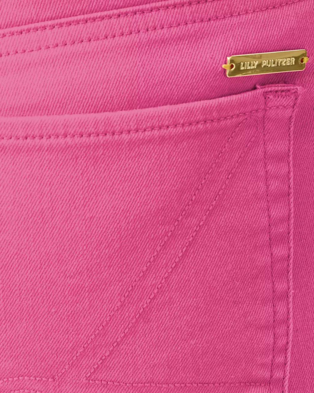 28" Lindessa High Rise Crop Jean - Pink Aster