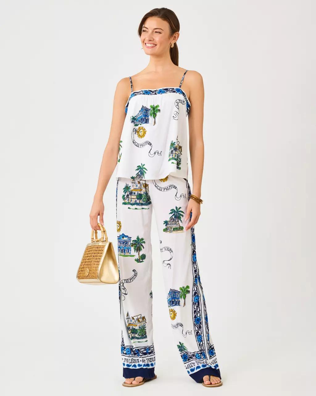 32" Bal Harbour Palazzo Pant - Coconut