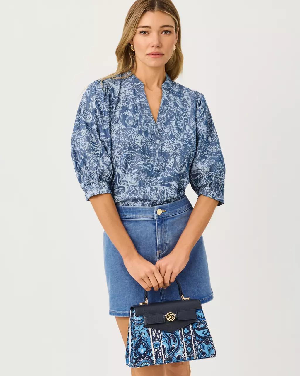 Mialeigh Top - Indigo