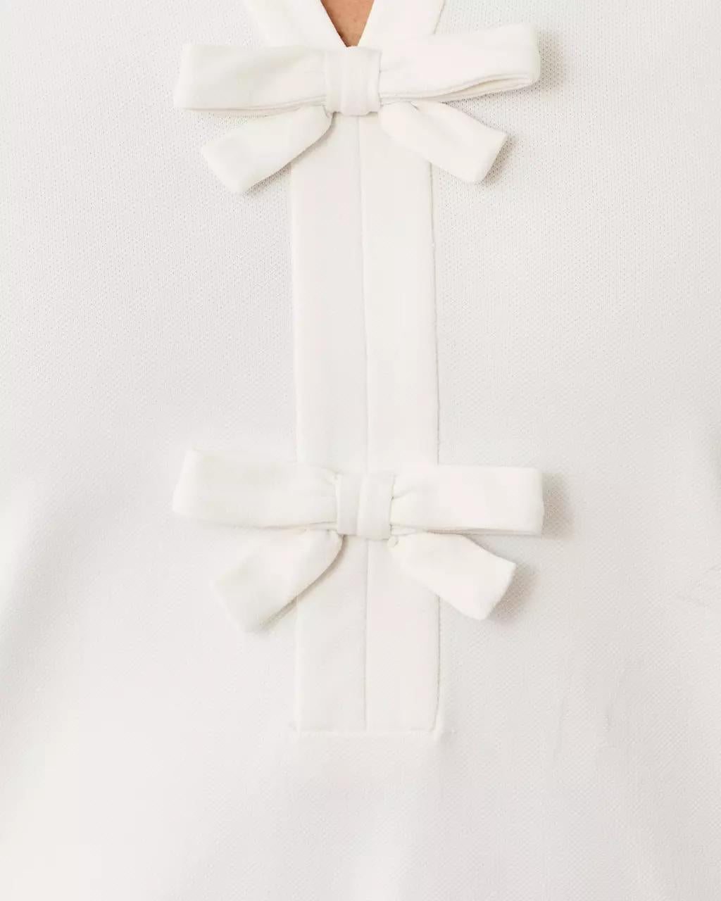 UPF 50+ Luxletic Frida Bow Polo - Coconut