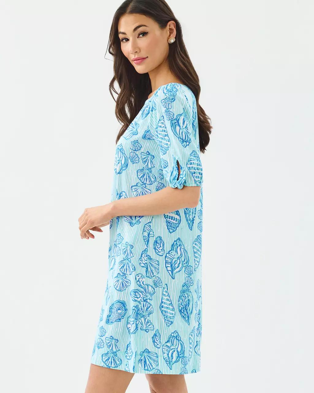 Easley T-Shirt Dress - Fresh Water Blue