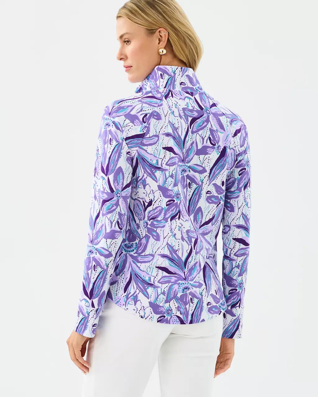 UPF 50+ Skipper Popover - Tropicalia Purple