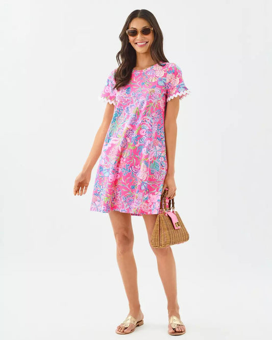 Cody Short Sleeve Dress - Pink Isle