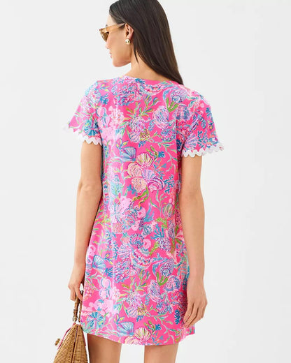 Cody Short Sleeve Dress - Pink Isle