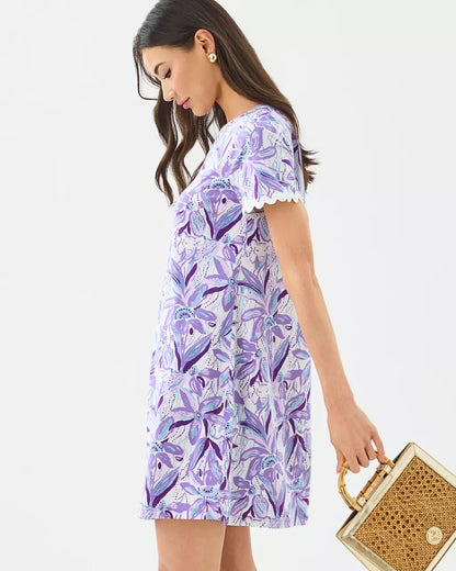 Cody Short Sleeve Dress - Tropicalia Purple
