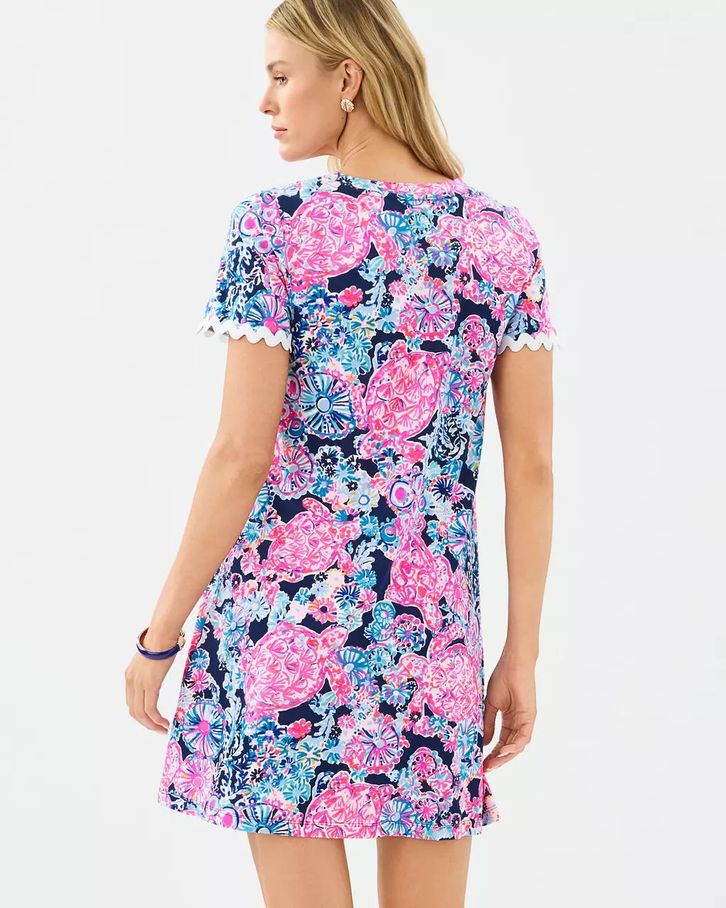 Cody Short Sleeve Dress - High Tide Navy