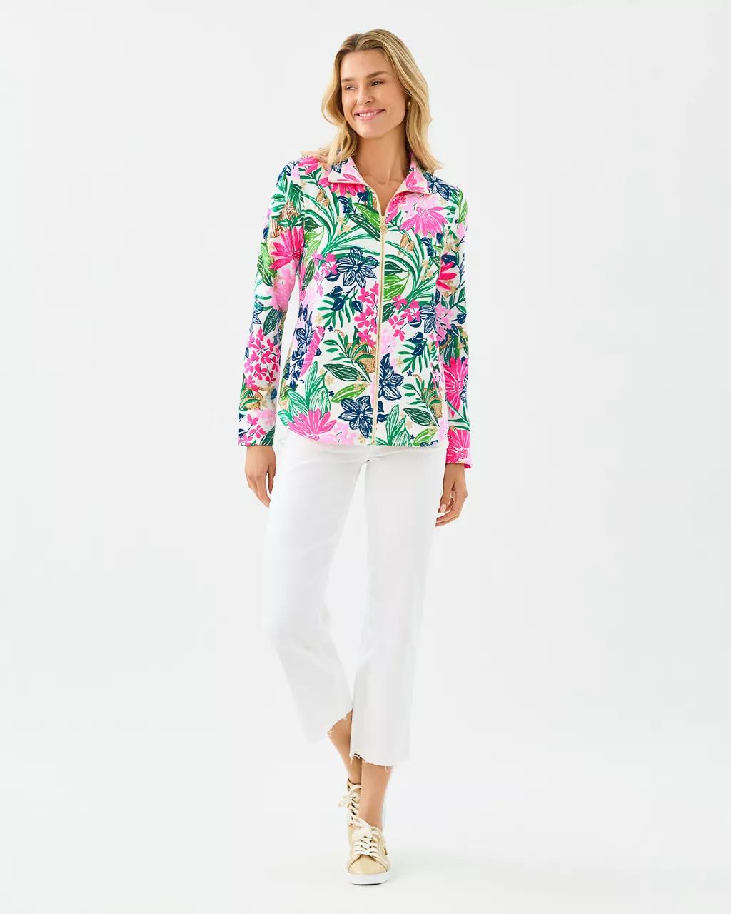 UPF 50+ Leona Zip-Up Jacket - Multi