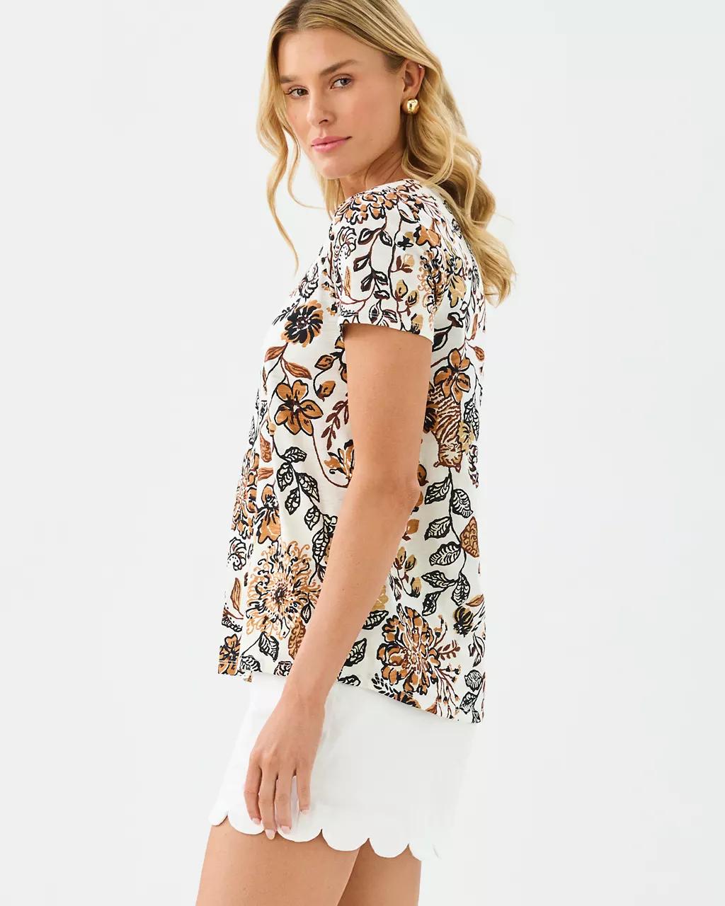 Etta Scoop Neck Top - Coconut