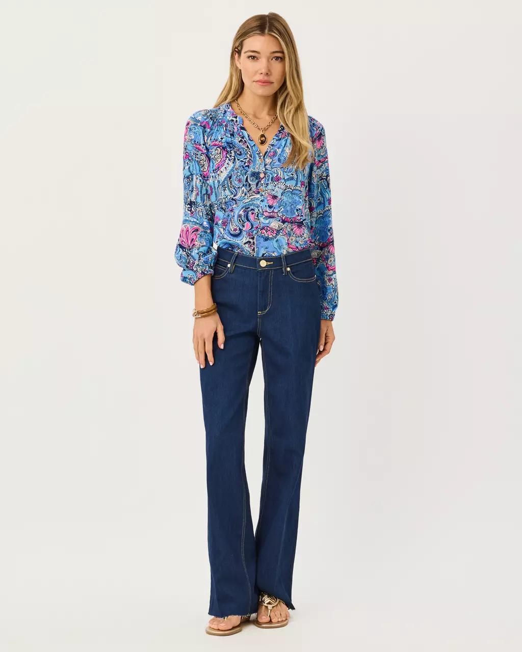 Elsa Silk Top - Multi