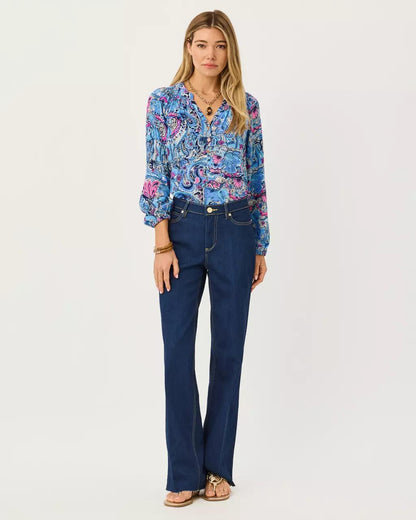 Elsa Silk Top - Multi