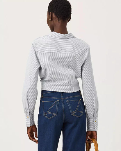 The Tie Lilly Shirt - Low Tide Navy