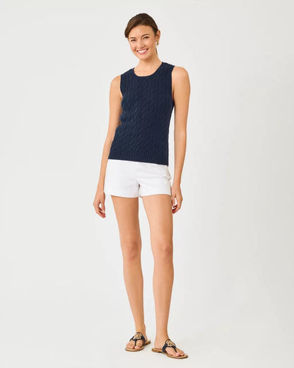 Brockton Crew Neck Sweater Tank - Low Tide Navy