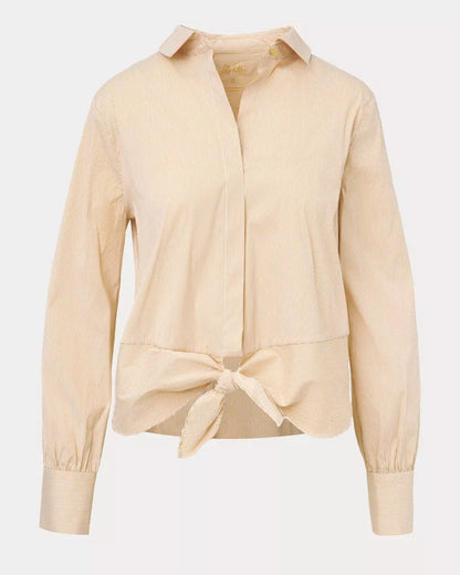The Tie Lilly Shirt - Iced Latte