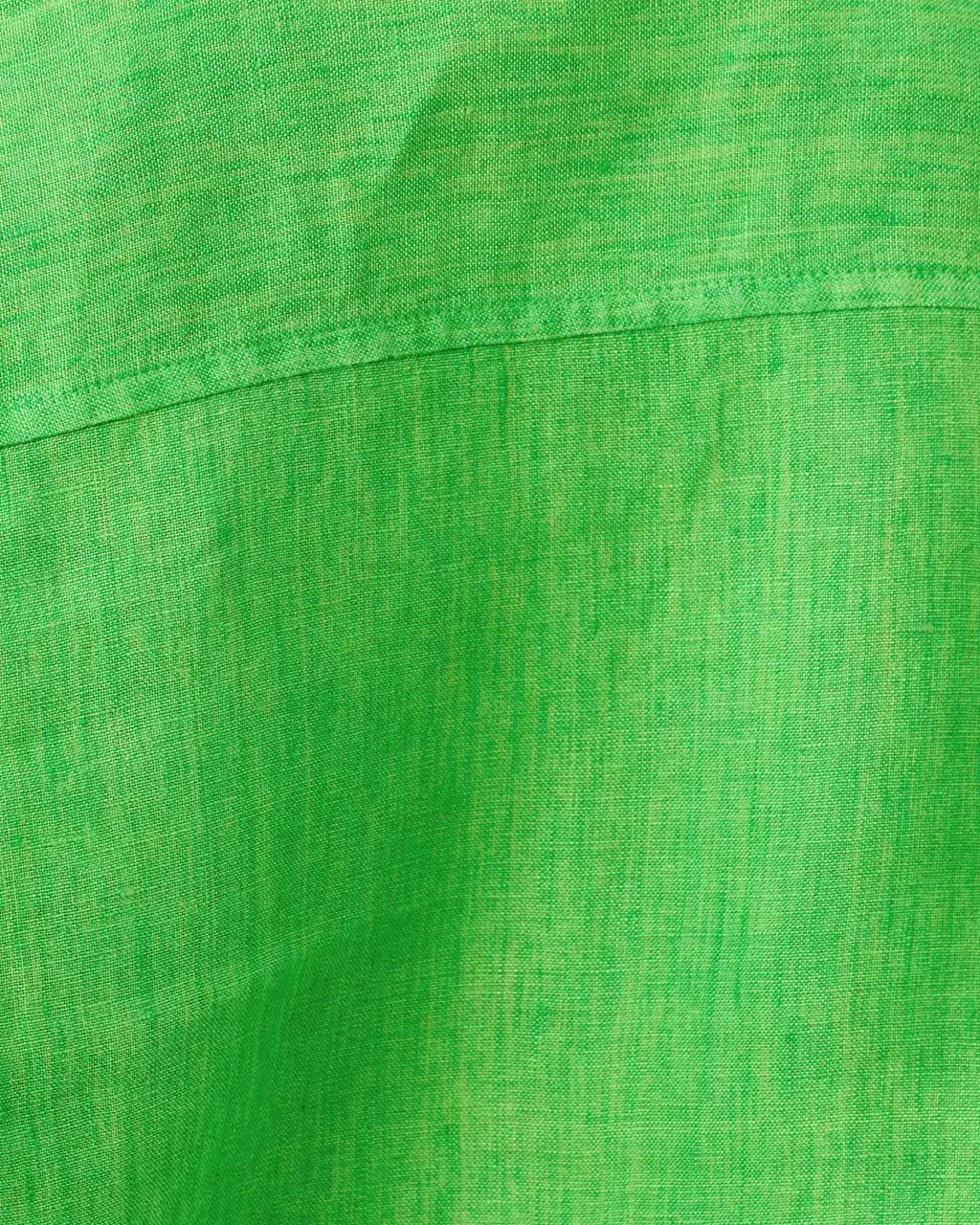 Sea View Linen Button Down Shirt - Ivy Green X Chateau Green