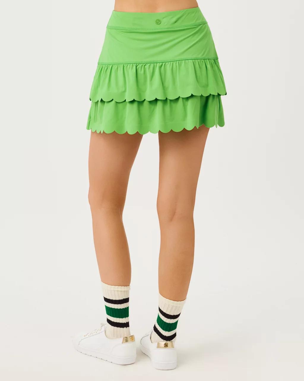 UPF 50+ Luxletic Miesha Scallop Skort - Chateau Green