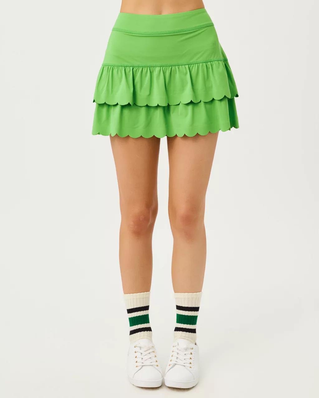 UPF 50+ Luxletic Miesha Scallop Skort - Chateau Green