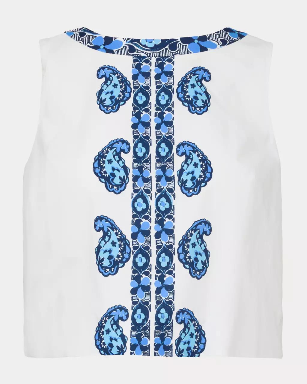 Annaleese Sleeveless Top - Low Tide Navy
