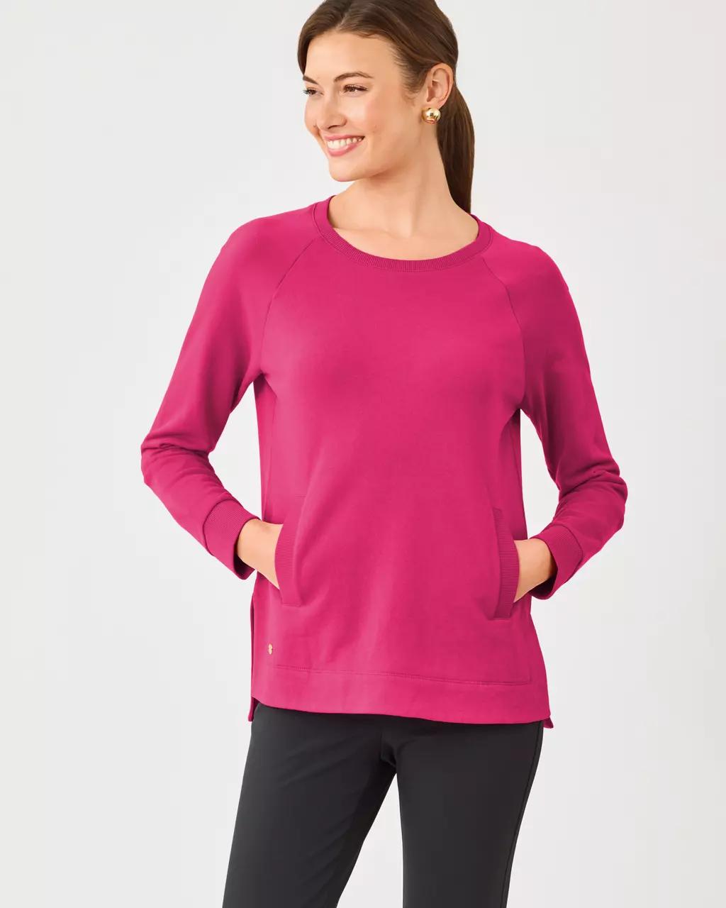 New Beach Comber Pullover - Berry Bouquet