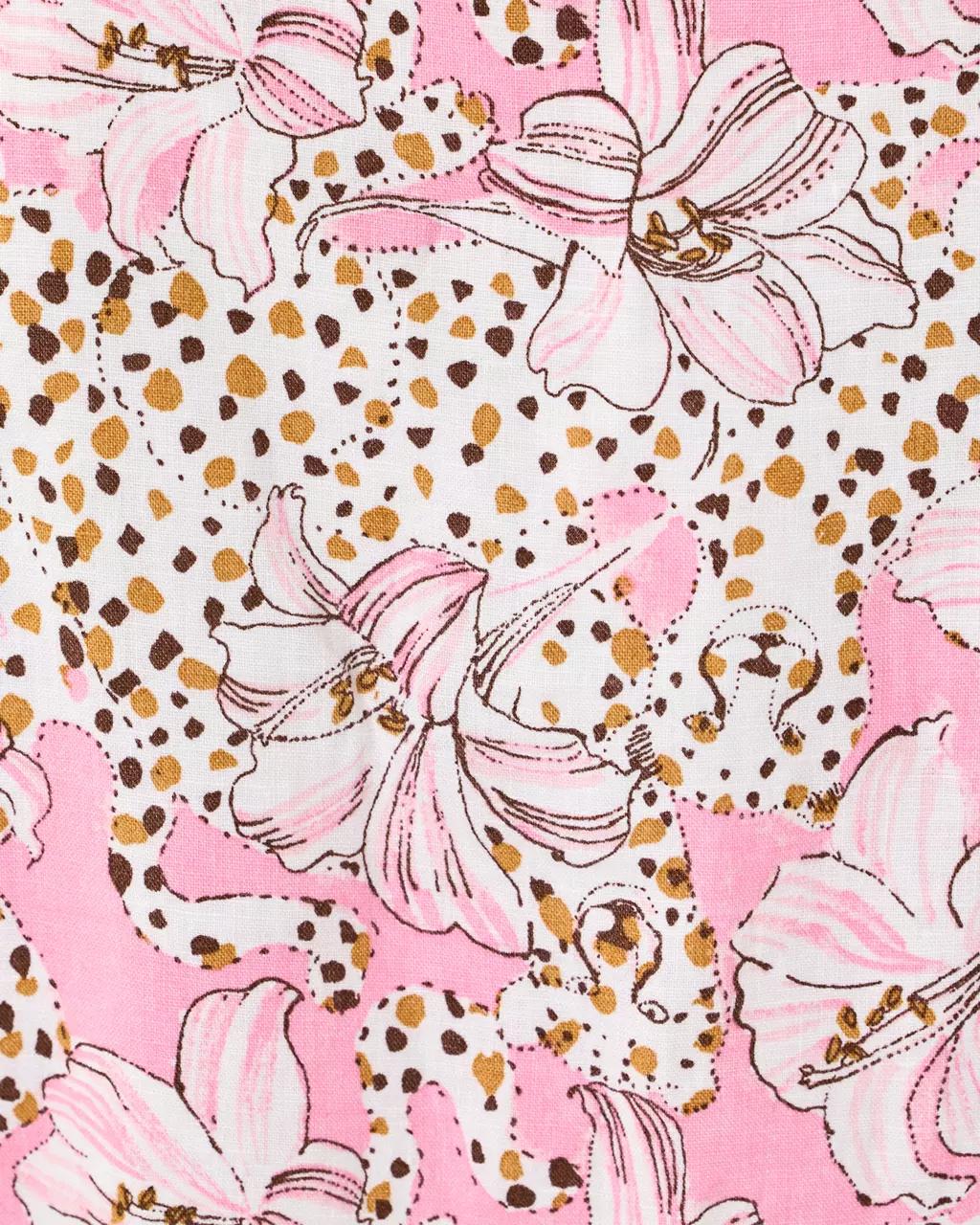 Mialeigh Linen Dress - Conch Shell Pink