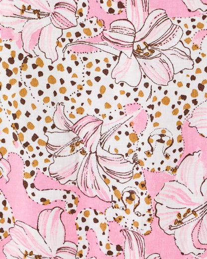 Mialeigh Linen Dress - Conch Shell Pink