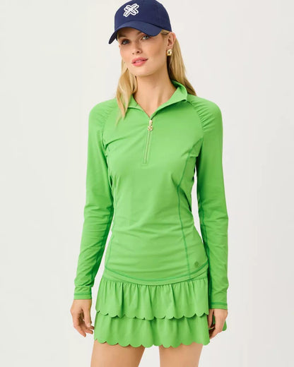 UPF 50+ Luxletic Justine Pullover - Chateau Green