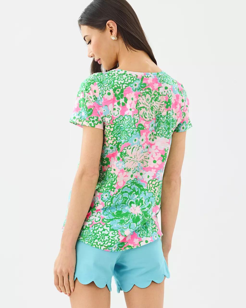 Etta Scoop Neck Top - Multi