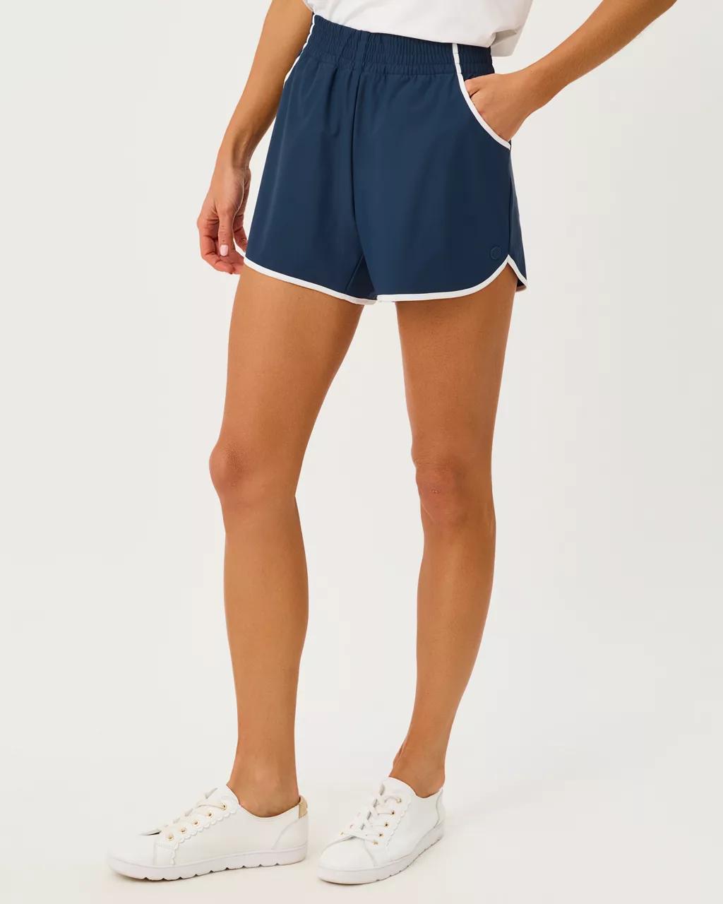 UPF 50+ Luxletic 4" Backcourt Short - Low Tide Navy
