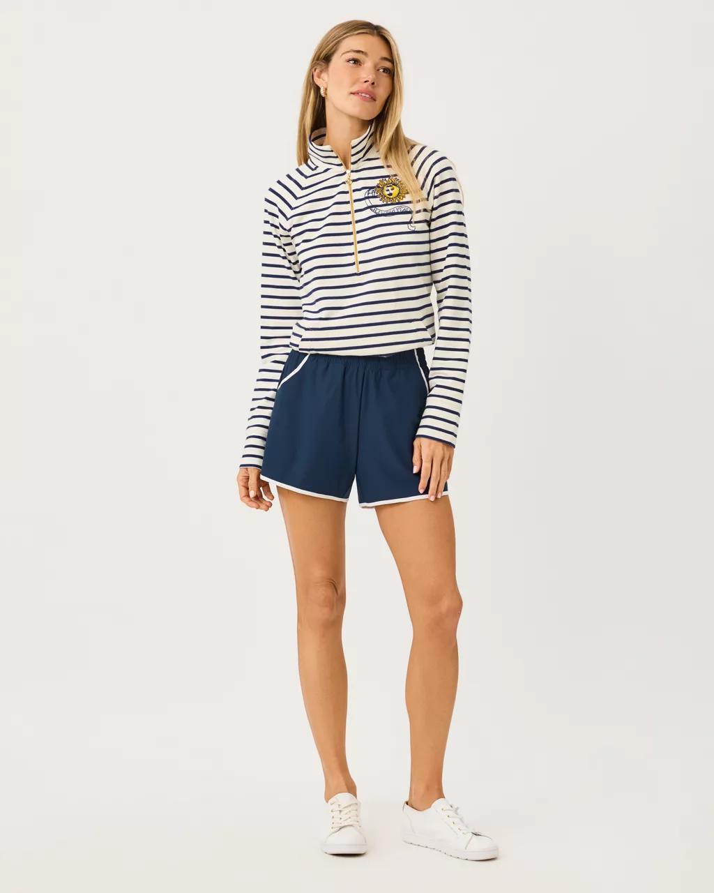 UPF 50+ Luxletic 4" Backcourt Short - Low Tide Navy