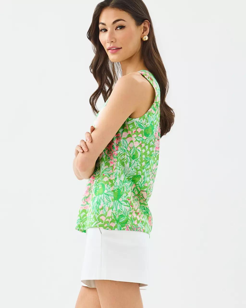 Dev Top - Fauna Green