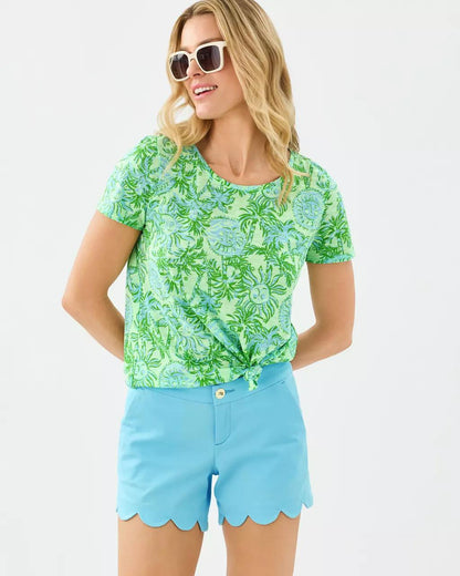 Etta Scoop Neck Top - Cool Mint