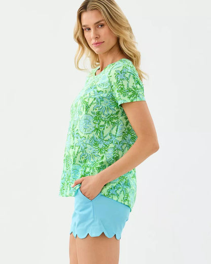 Etta Scoop Neck Top - Cool Mint