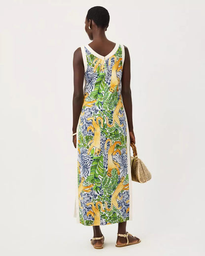 Eleanora Maxi Shift Romper - Multi