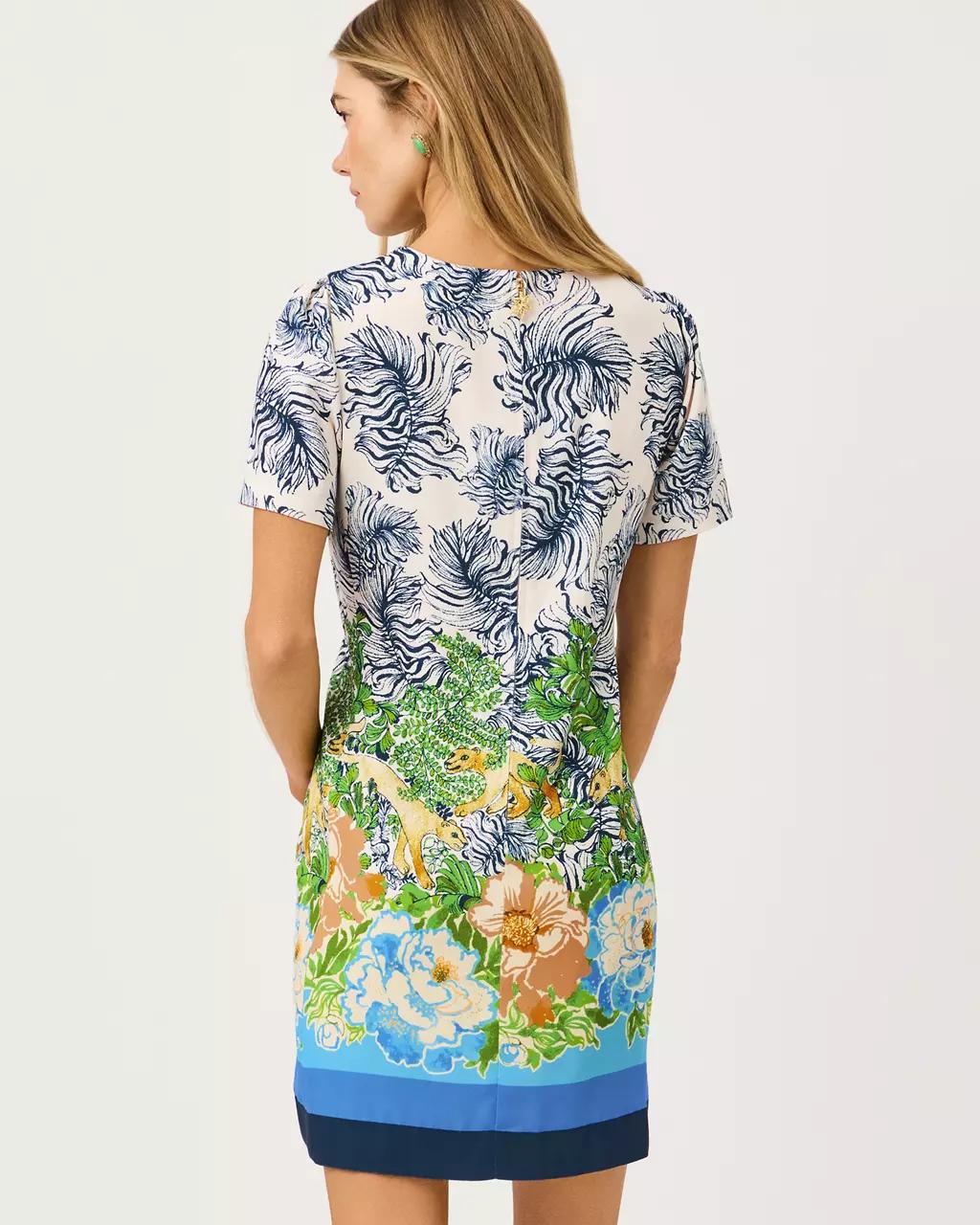 Edita Short Sleeve Shift Dress - Rutabaga