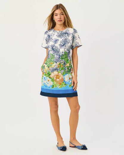 Edita Short Sleeve Shift Dress - Rutabaga