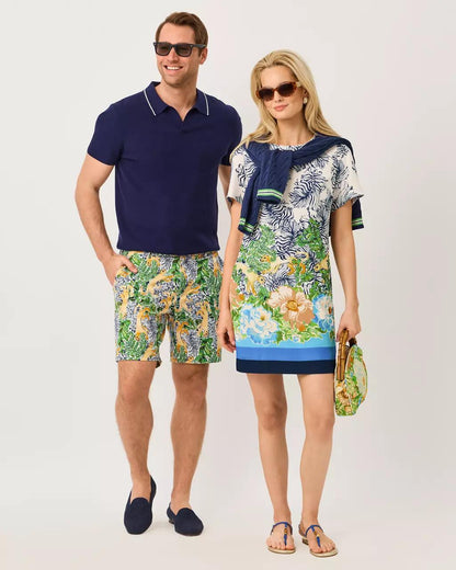 Edita Short Sleeve Shift Dress - Rutabaga