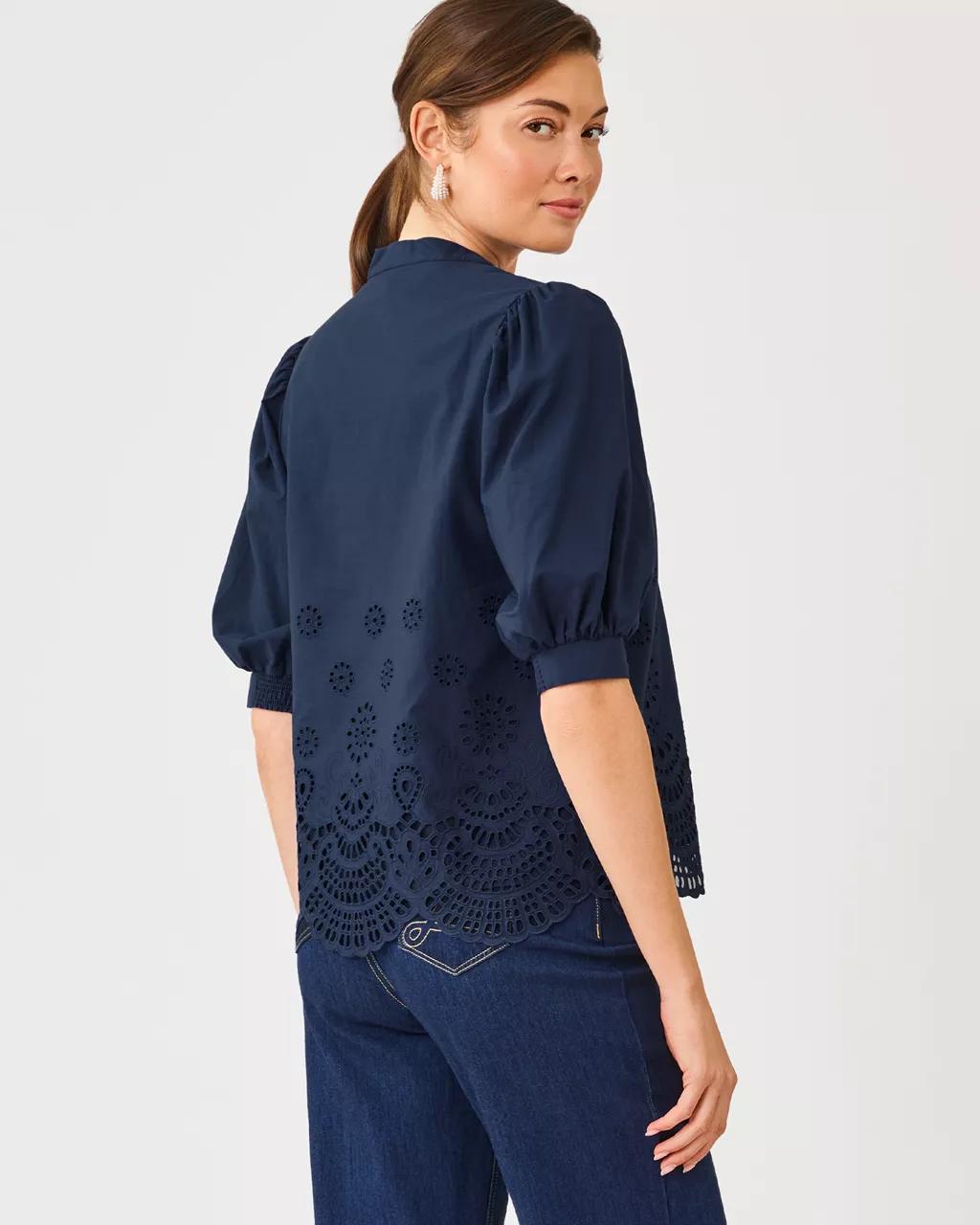 Mialeigh Top - Low Tide Navy