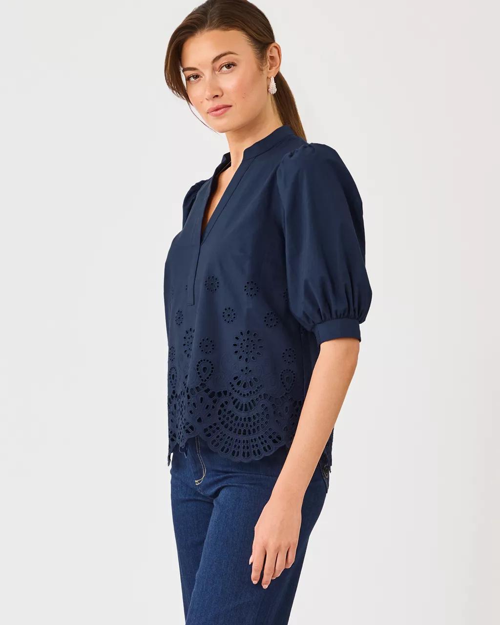 Mialeigh Top - Low Tide Navy