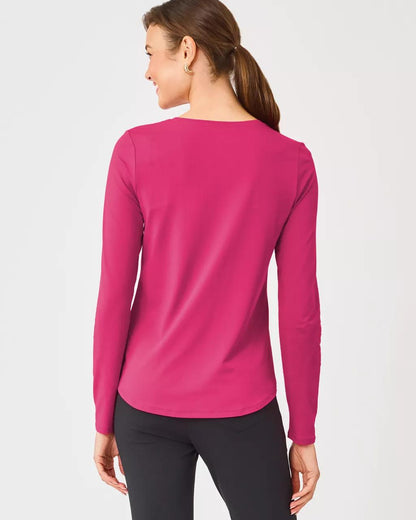 UPF 50+ Luxletic Westley Long Sleeve Active Tee - Berry Bouquet