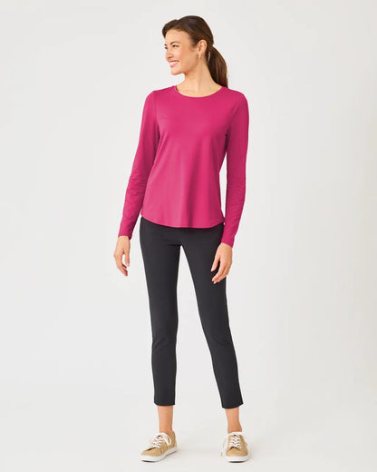UPF 50+ Luxletic Westley Long Sleeve Active Tee - Berry Bouquet