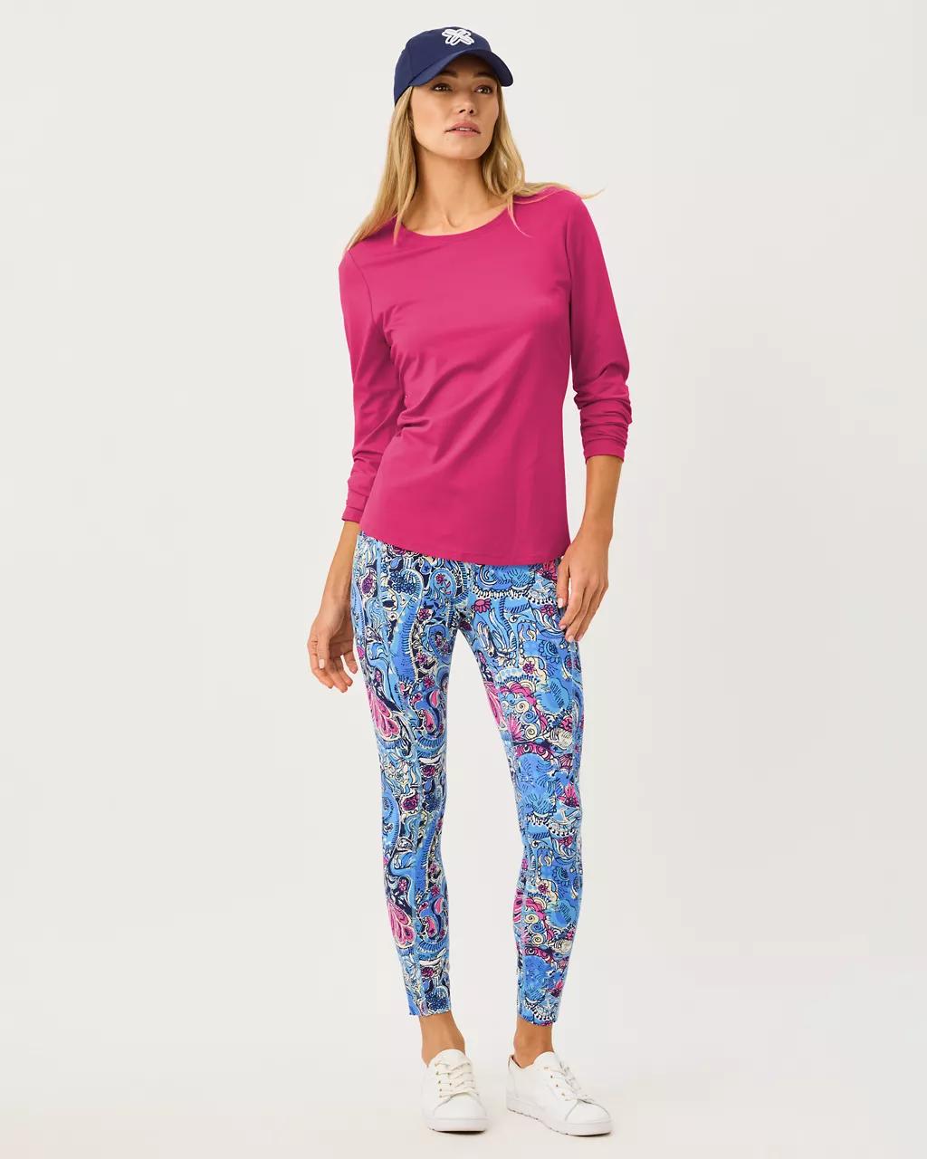 UPF 50+ Luxletic Westley Long Sleeve Active Tee - Berry Bouquet