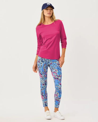 UPF 50+ Luxletic Westley Long Sleeve Active Tee - Berry Bouquet